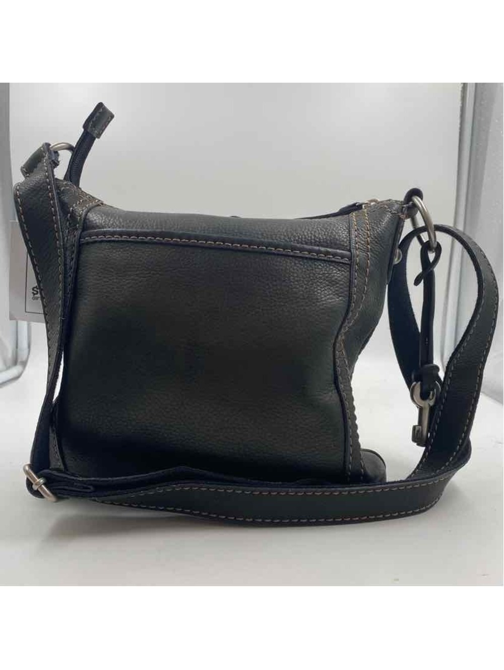 Fossil Women's Charcoal Luxe pebbled Purse